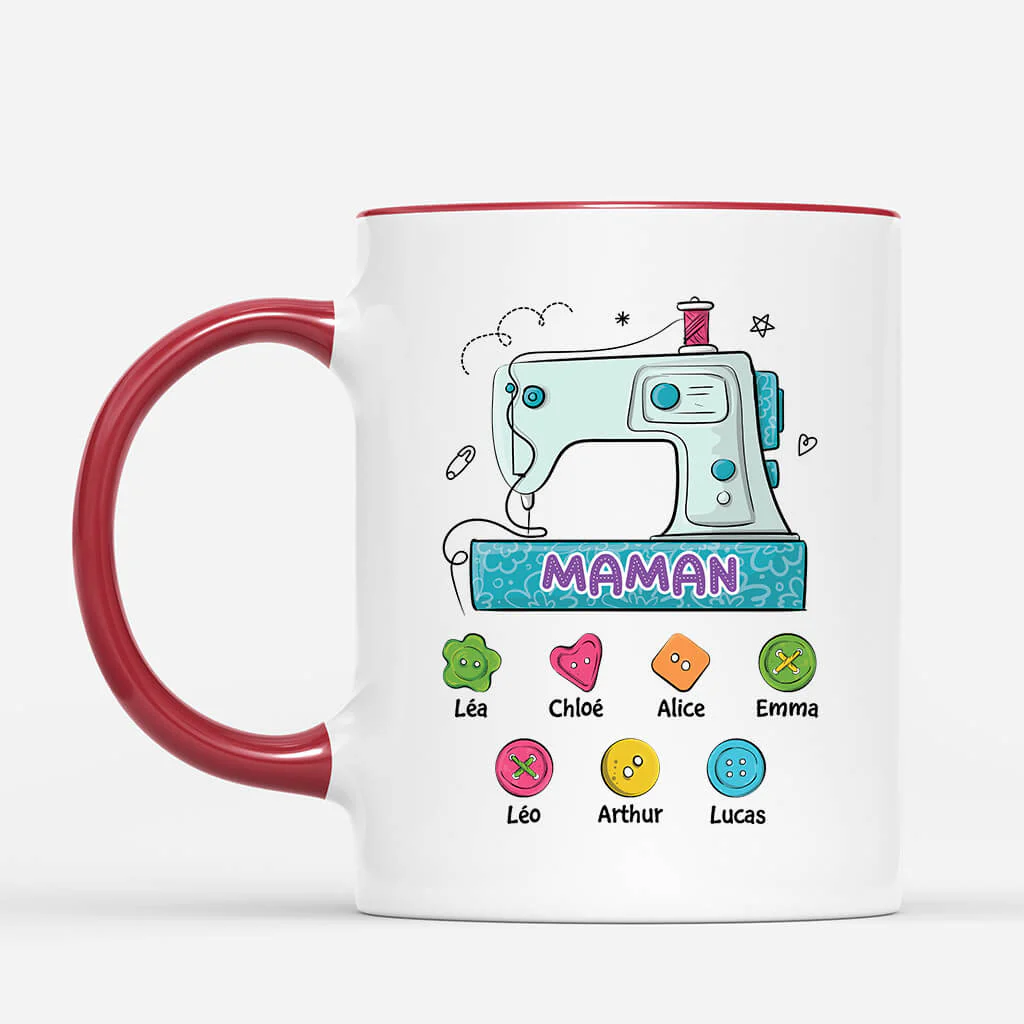 Mug Personnalisé Maman - Maman/ Mamie Couture - Image 2
