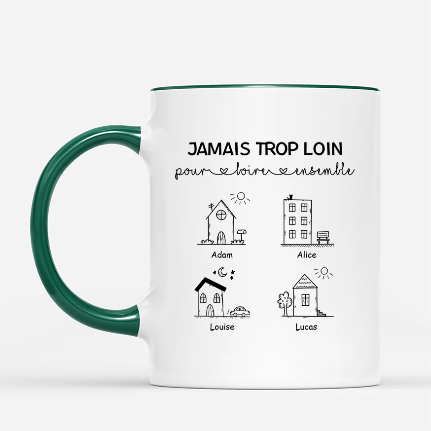 Mug Personnalisé Meilleure Amie | Jamais Trop Loin - Image 2