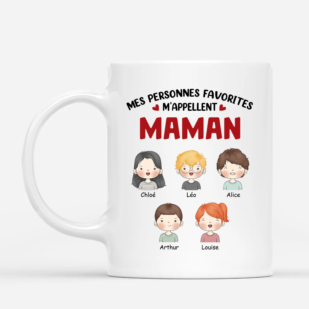 Tasse Personnalisée Fete Des Grand Mere - Mes Personnes Préférées
