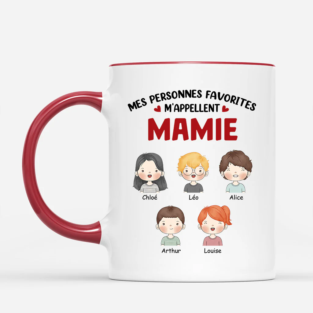 Tasse Personnalisée Fete Des Grand Mere - Mes Personnes Préférées - Image 2