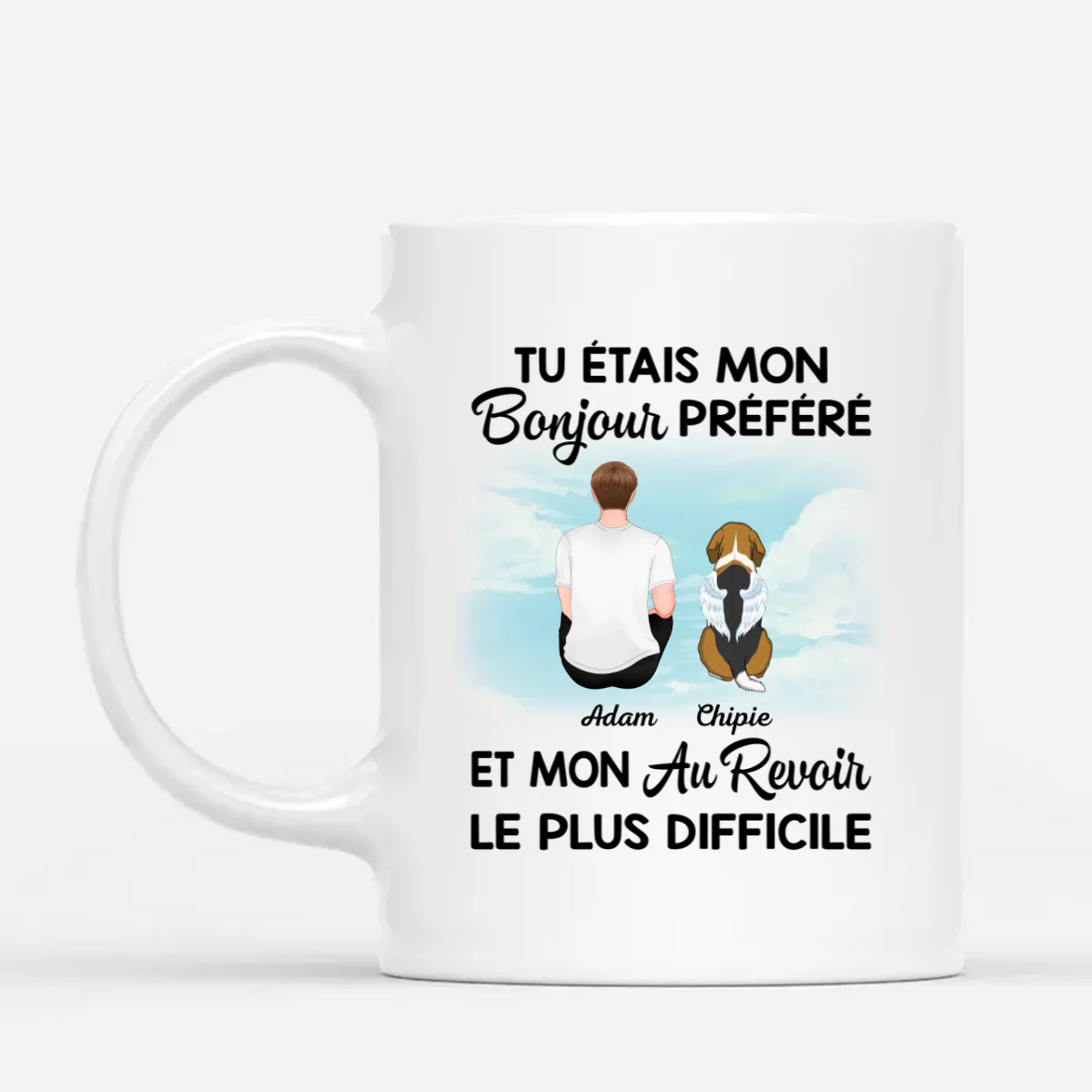 Mug Personnalisé Papa – Mon Bonjour Préféré Papa Chien