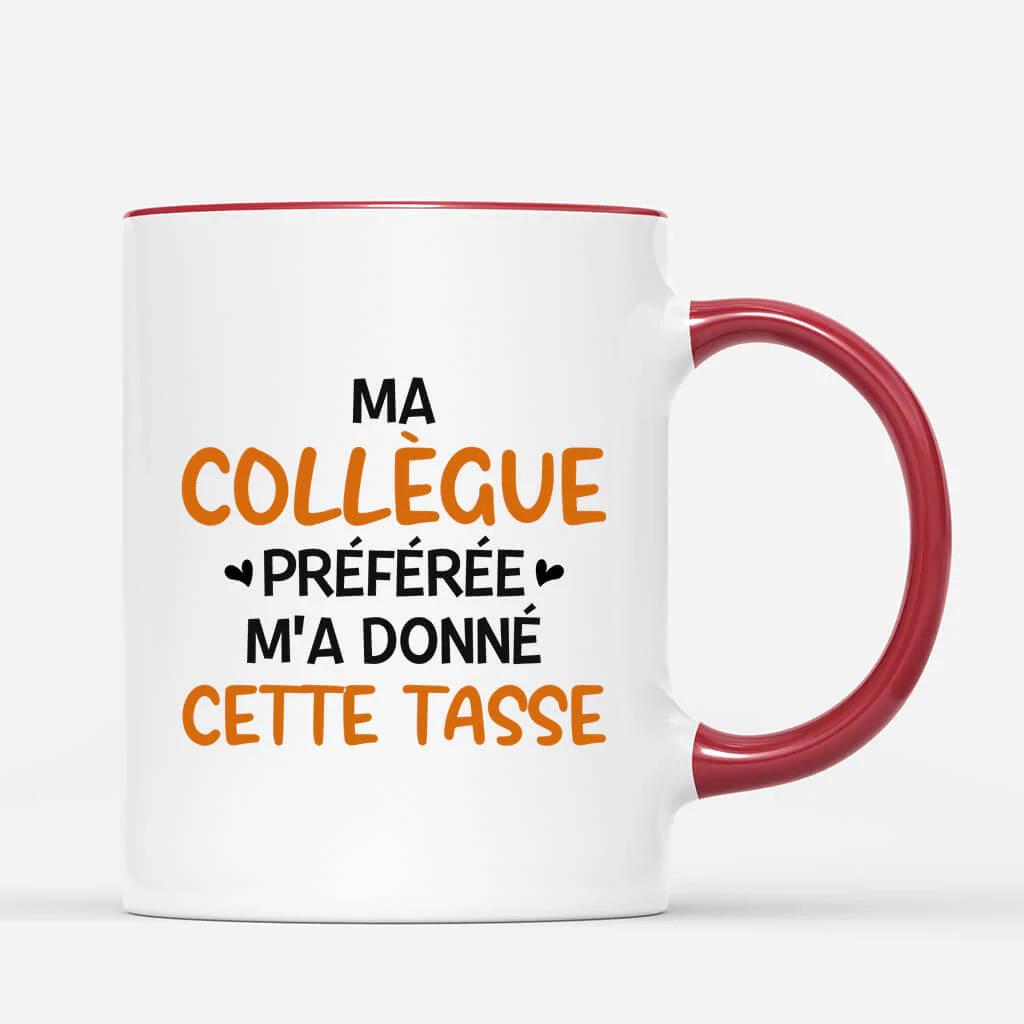 Tasse personnalisé collègue - Mon/Ma Collègue Préféré(e) - Image 3