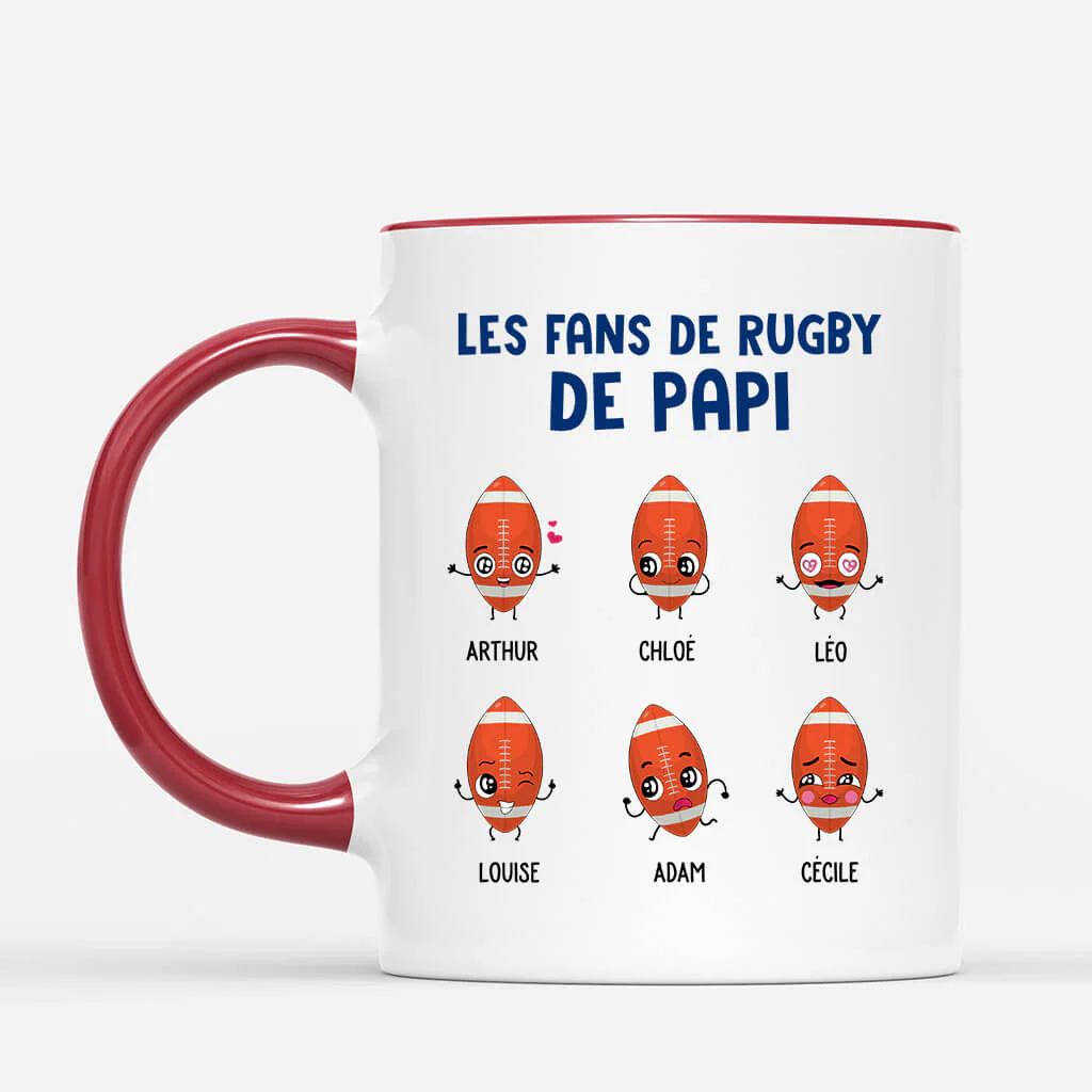 Mug Personnalisé Papy | Équipe de Football de Papy/Papa - Image 2