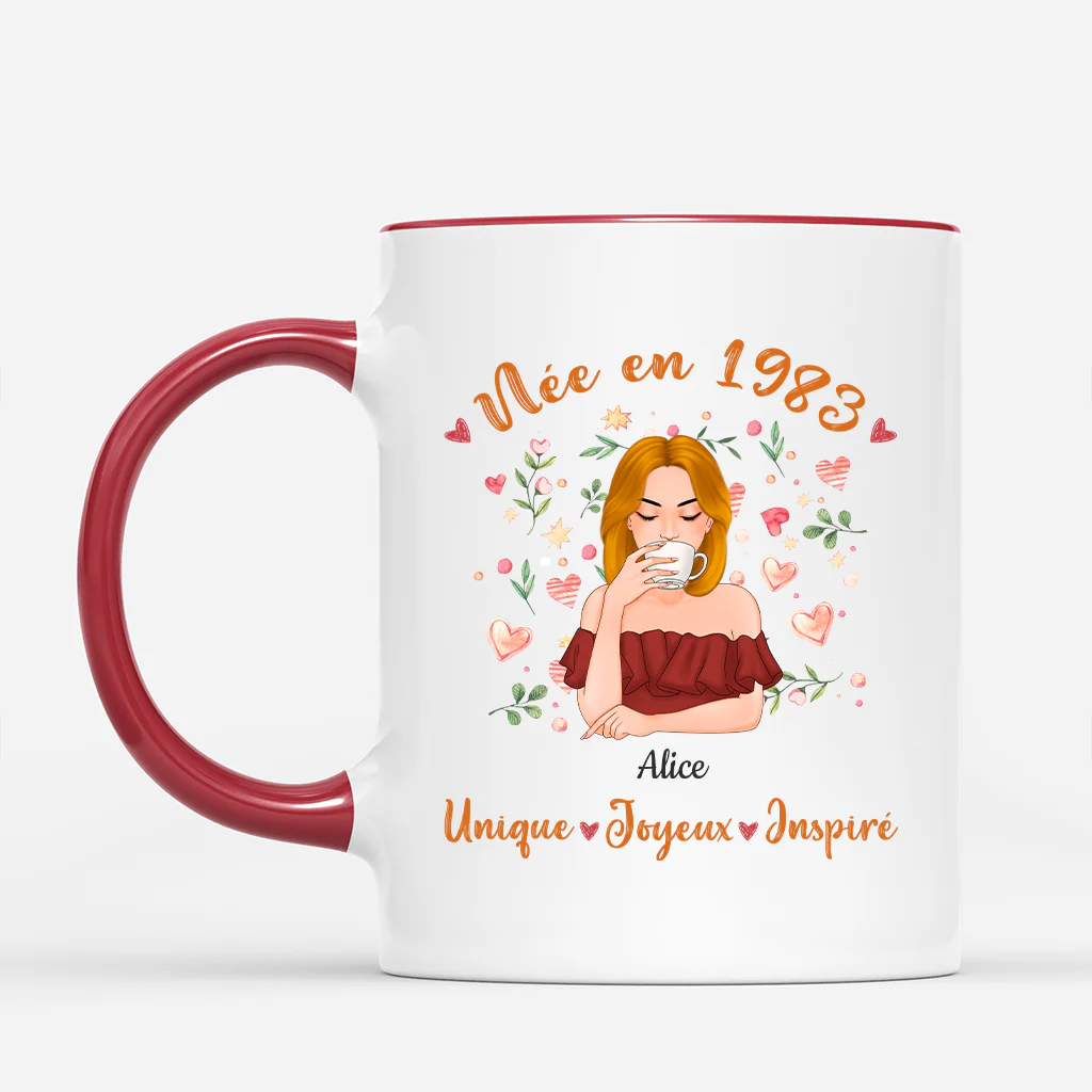 Mug Anniversaire Personnalisé - Né En 2002 - Image 2