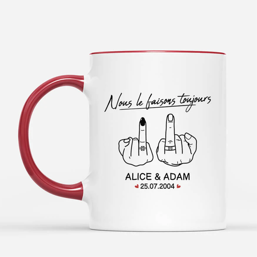 Mug Personnalisé Couple - Nous Le Faisons Toujours - Image 2
