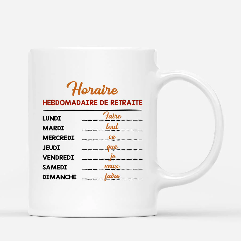 Mug Personnalisé Retraite - Officiellement À La Retraite - Image 3