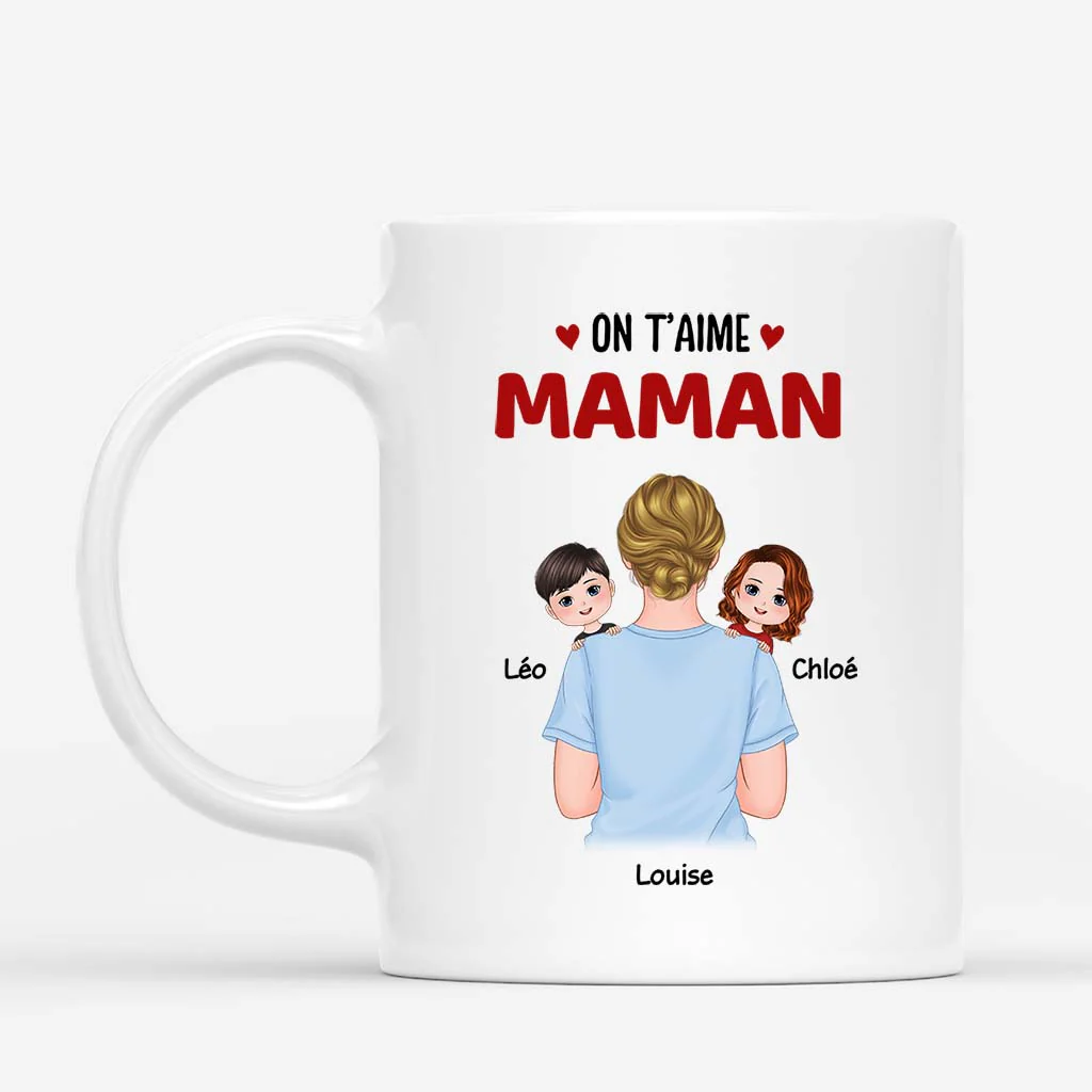 Mug Personnalisé Mamie – On T’aime Mamie
