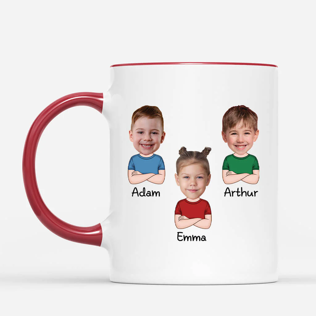 Mug Personnalisé Papa - Au Moins Tu N'As Pas D'Enfants Moches - Image 2