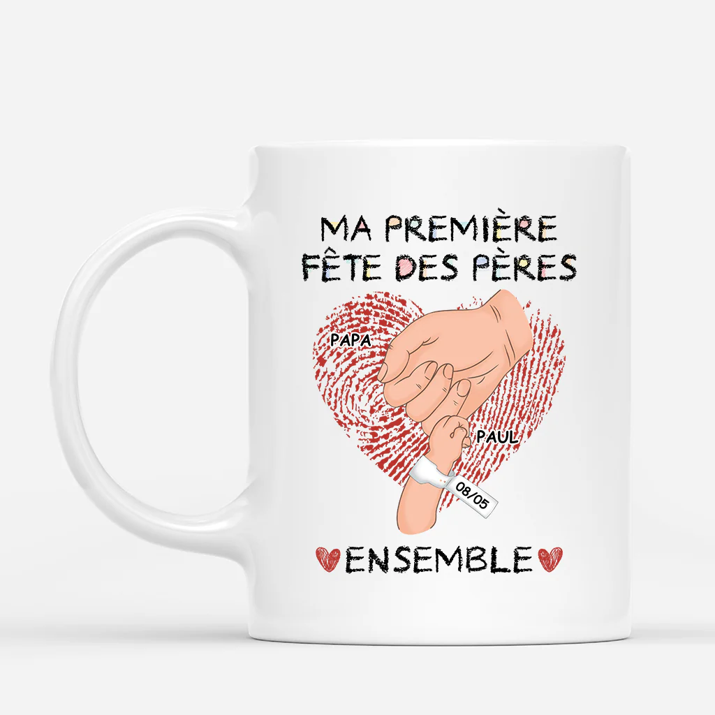 Tasse Personnalisée Fête Des Pères - Ma Première Fête des Pères Ensemble