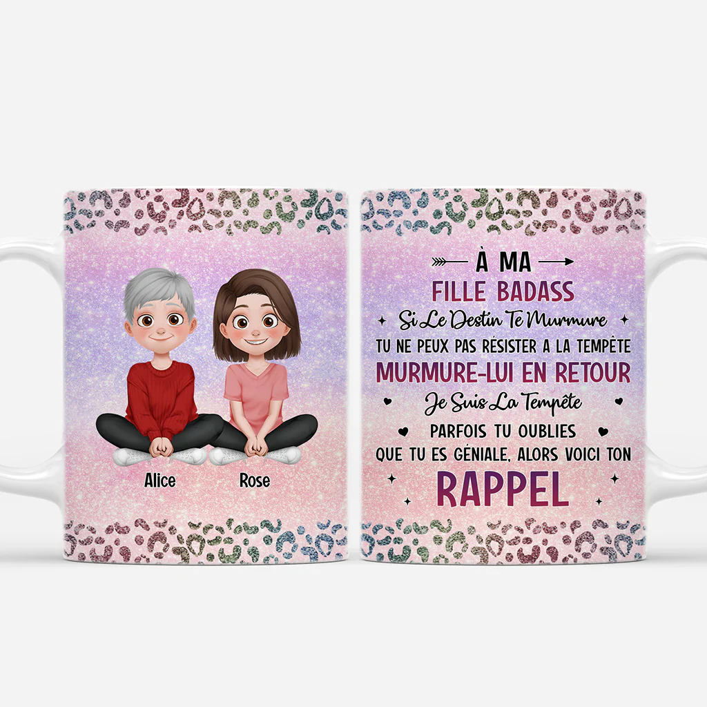 Mug Personnalisé - À Ma Fille Badass