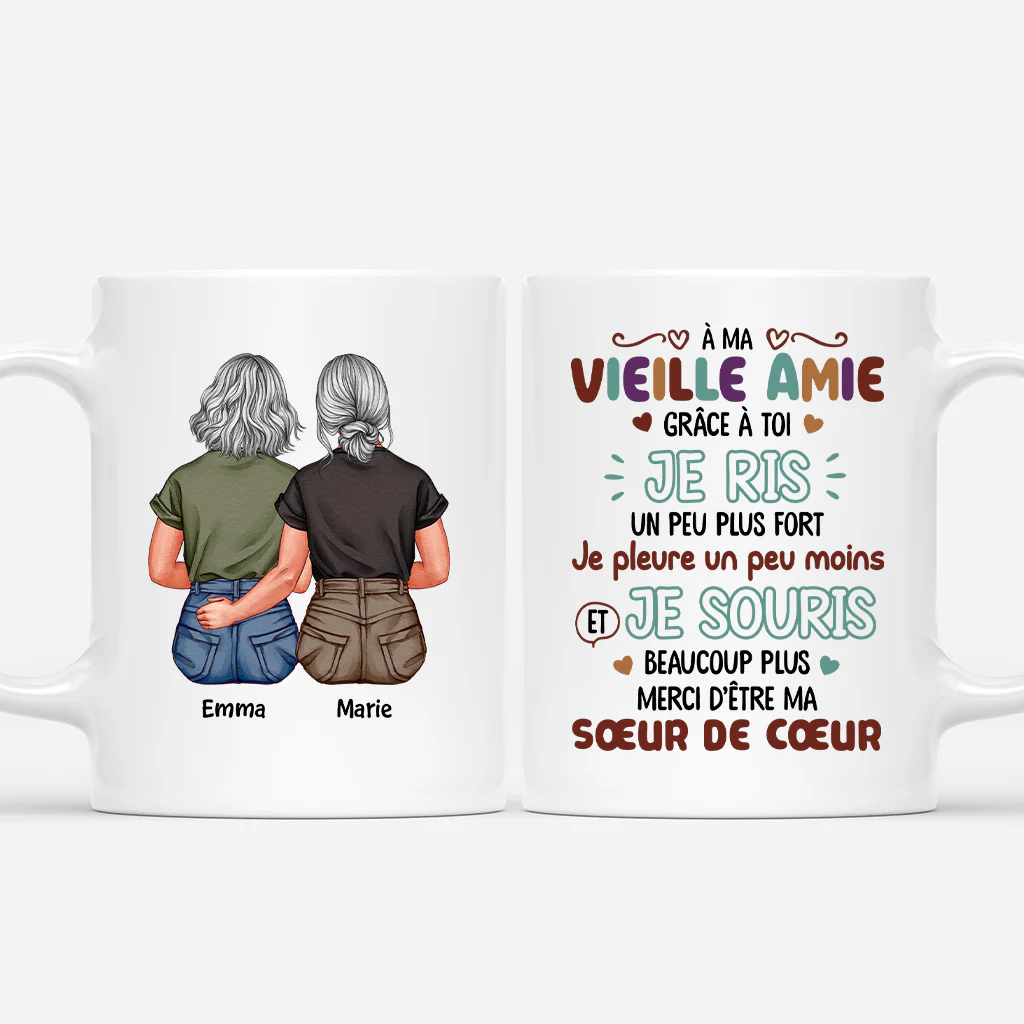 Tasse Personnalisée Amies | À Ma Vieille Amie