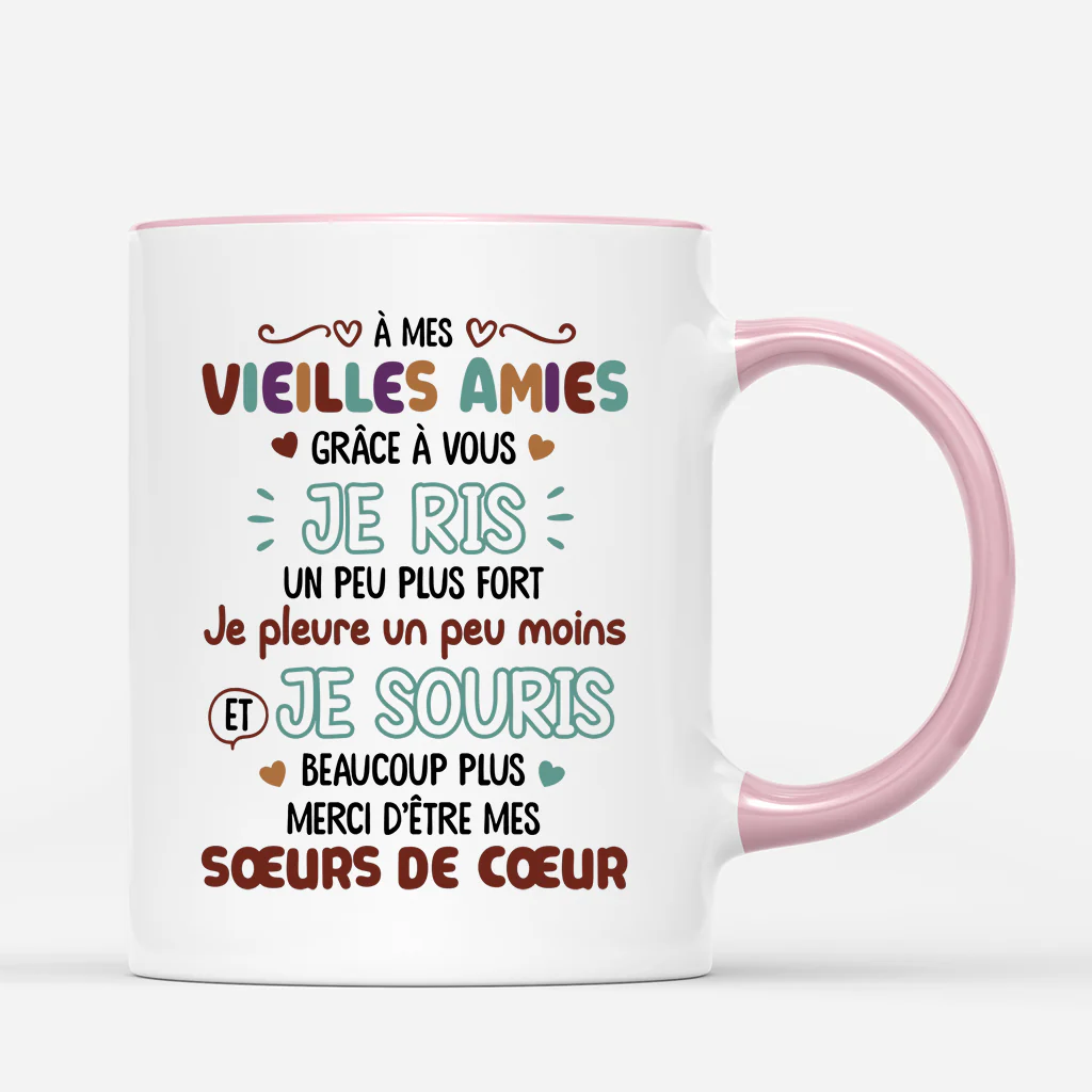 Tasse Personnalisée Amies | À Ma Vieille Amie - Image 3