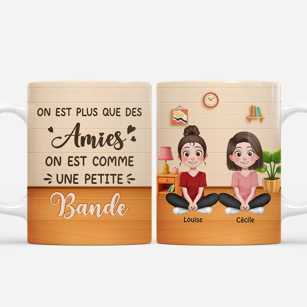 Tasse Meilleure Amie Personnalisable | On Est Plus Que Des Amis