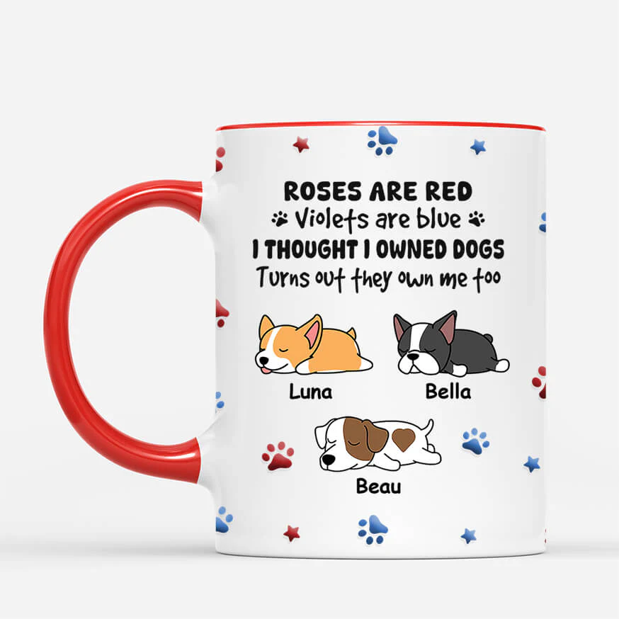 Tasse personnalisée chien – Ils me possèdent - Image 2