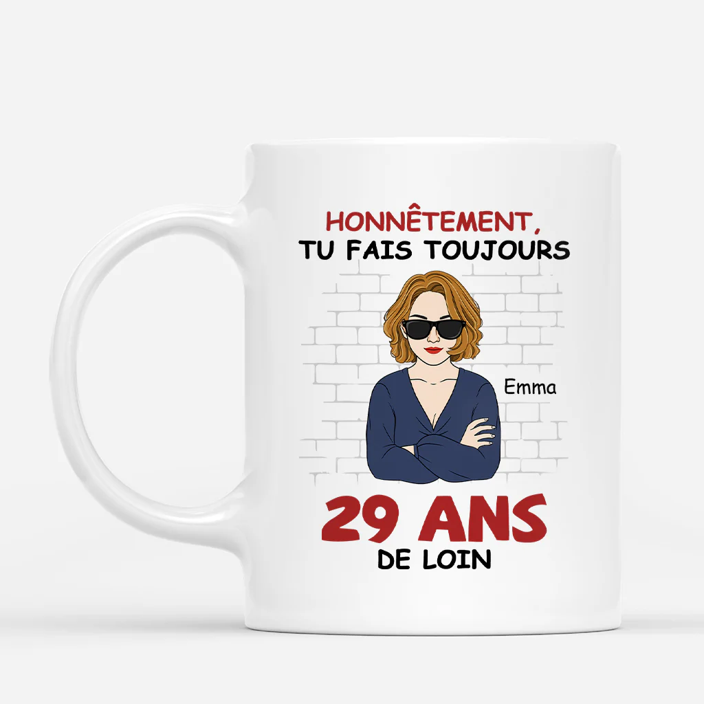 Mug Anniversaire Personnalisé - Toujours 29 Ans Avec Photo