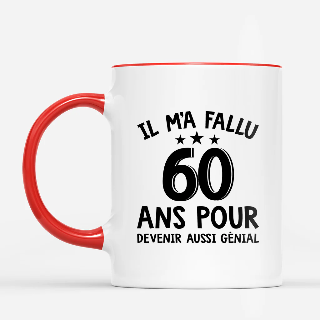 Mug Personnalisé Avec Photo Pour Femme/Homme - 80 Ans Pour Devenir Aussi Génial - Image 2