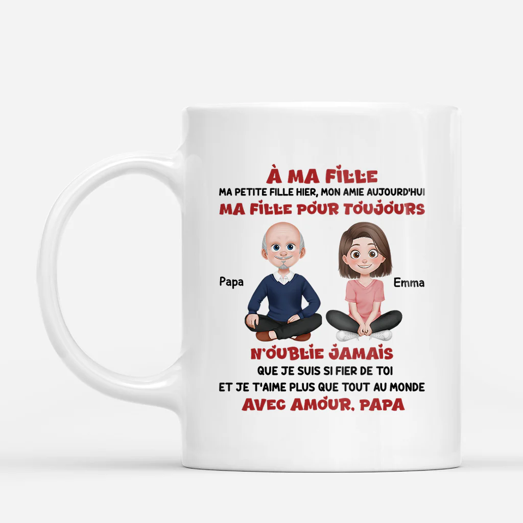 Mug Personnalisé Avec Prénom - Maman T'aime Cadeau Pour Fille Et Fils - Image 2