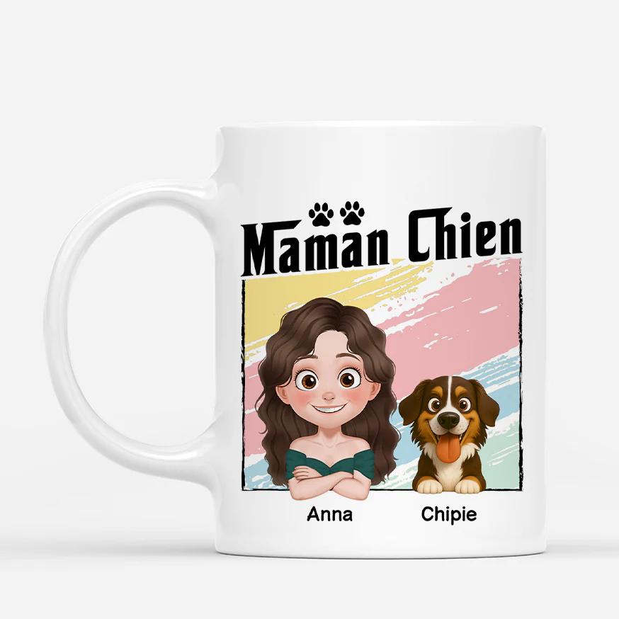 Mug Personnalisé - Maman/Papa Chien