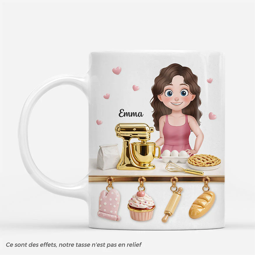 Mug Personnalisé Mamie | Cadeau Pâtisserie Femme