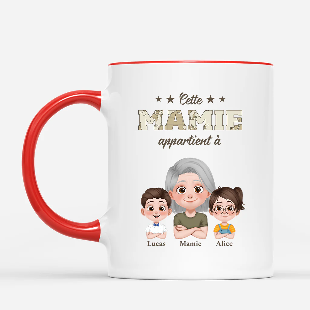 Mug Personnalisé Papa – Ce Papa Soldat Appartient À - Version Carte - Image 2
