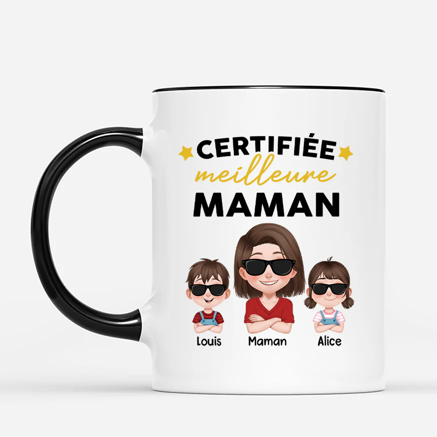Mug Personnalisé Papa - Certificat Du Meilleur Papa - Image 2