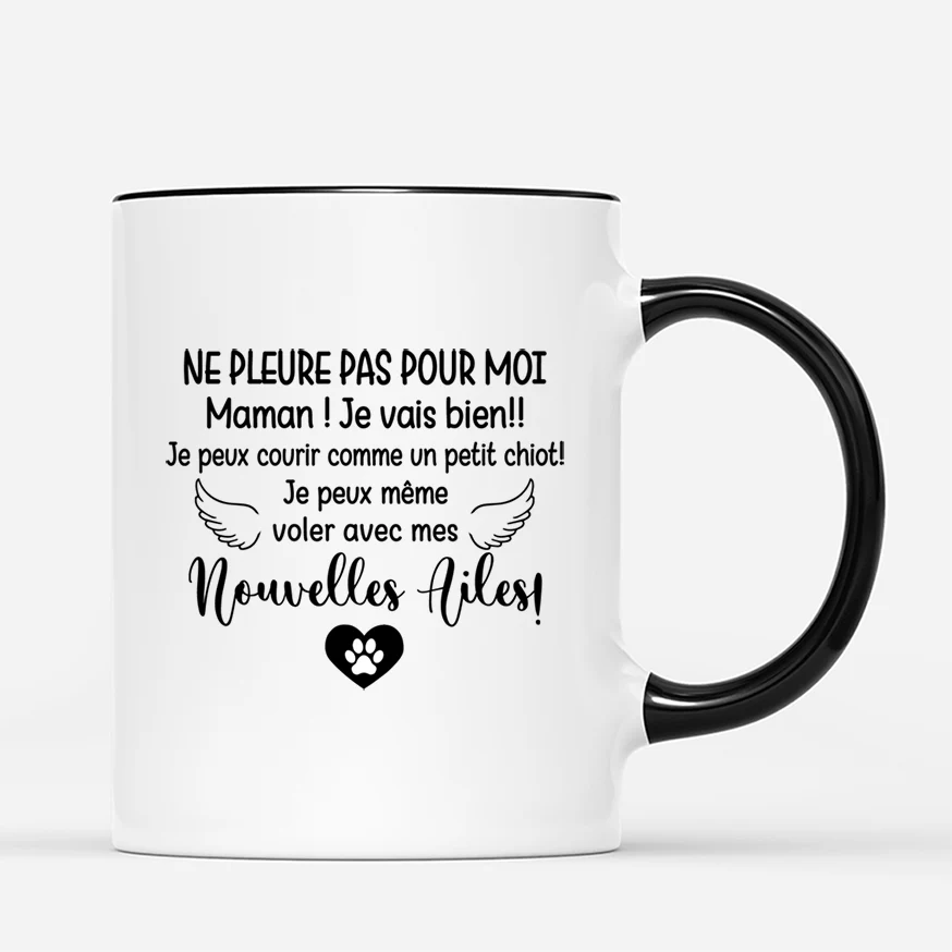 Mug Avec Photo Personnalisé Avec Chat - Ne Pleure Pas Pour Moi Maman - Image 3