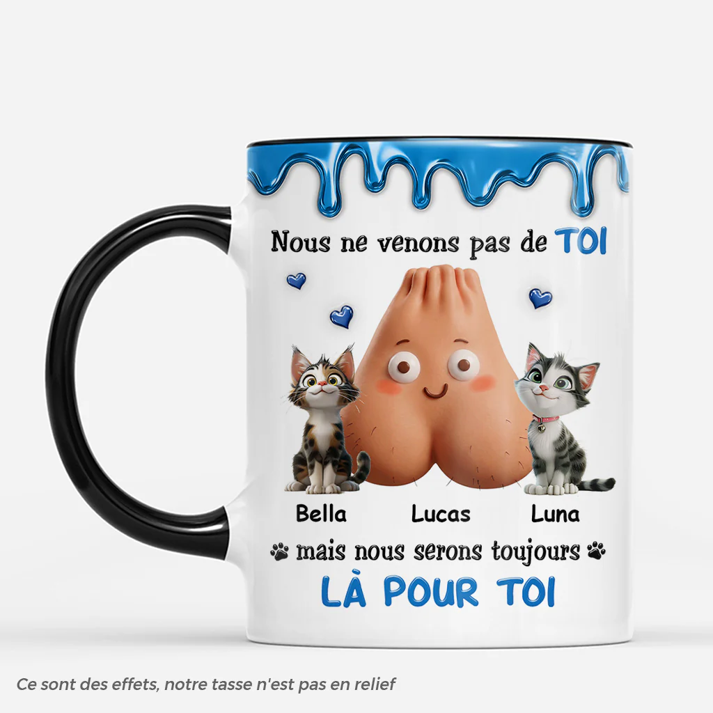 Mug Personnalisé Chat Humour - Je Ne Viens Pas De Toi