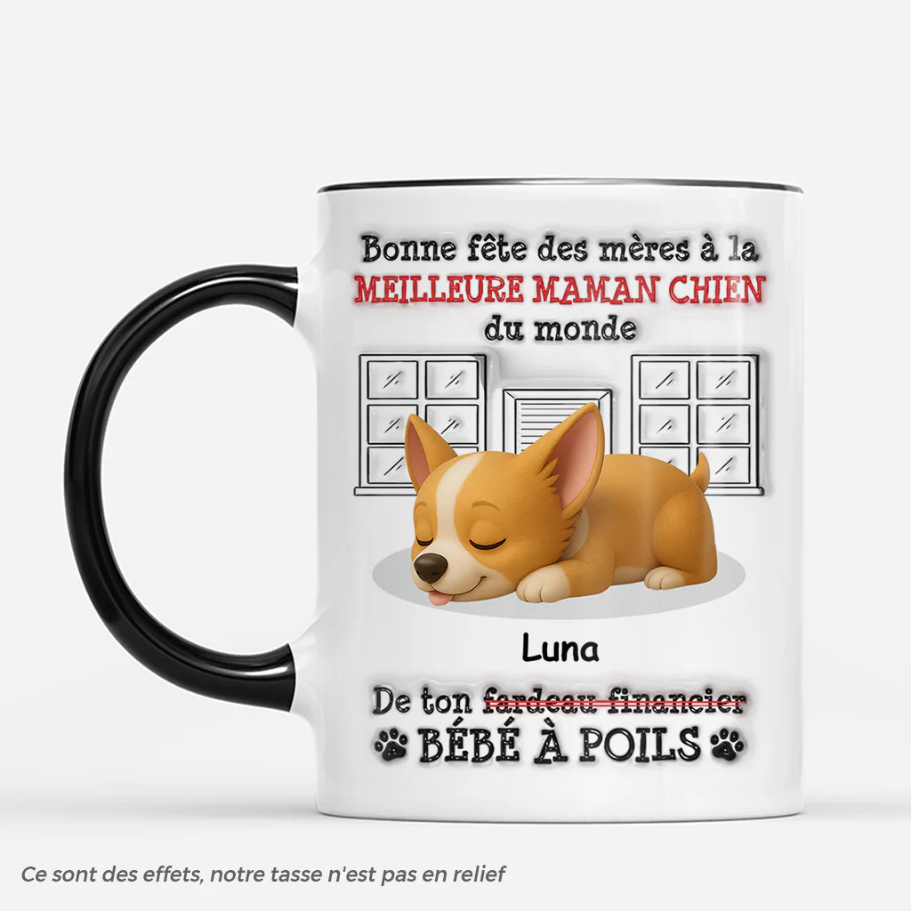 Mug Personnalisé Chien - Cadeau Fête Des Pères Pour Papa Chien