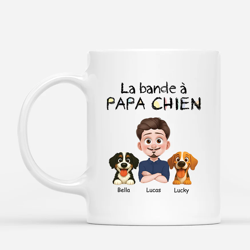 Mug Personnalisé Avec Chien - La Bande À Papa/Maman Chien