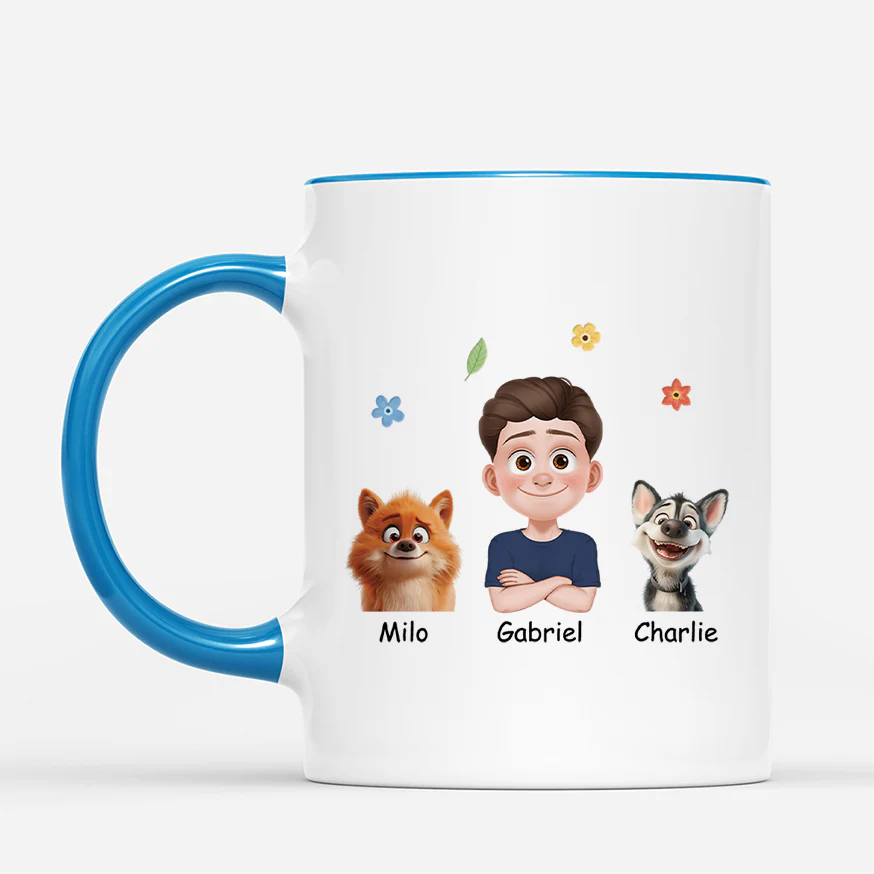 Mug Personnalisé Maman - La Vie De Maman Chien - Image 2