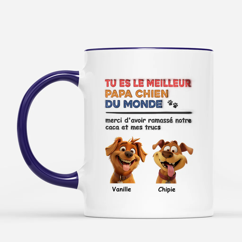 Mug Personnalisé Fête des Mères - Merci d’Être Ma Maman Chien - Image 2