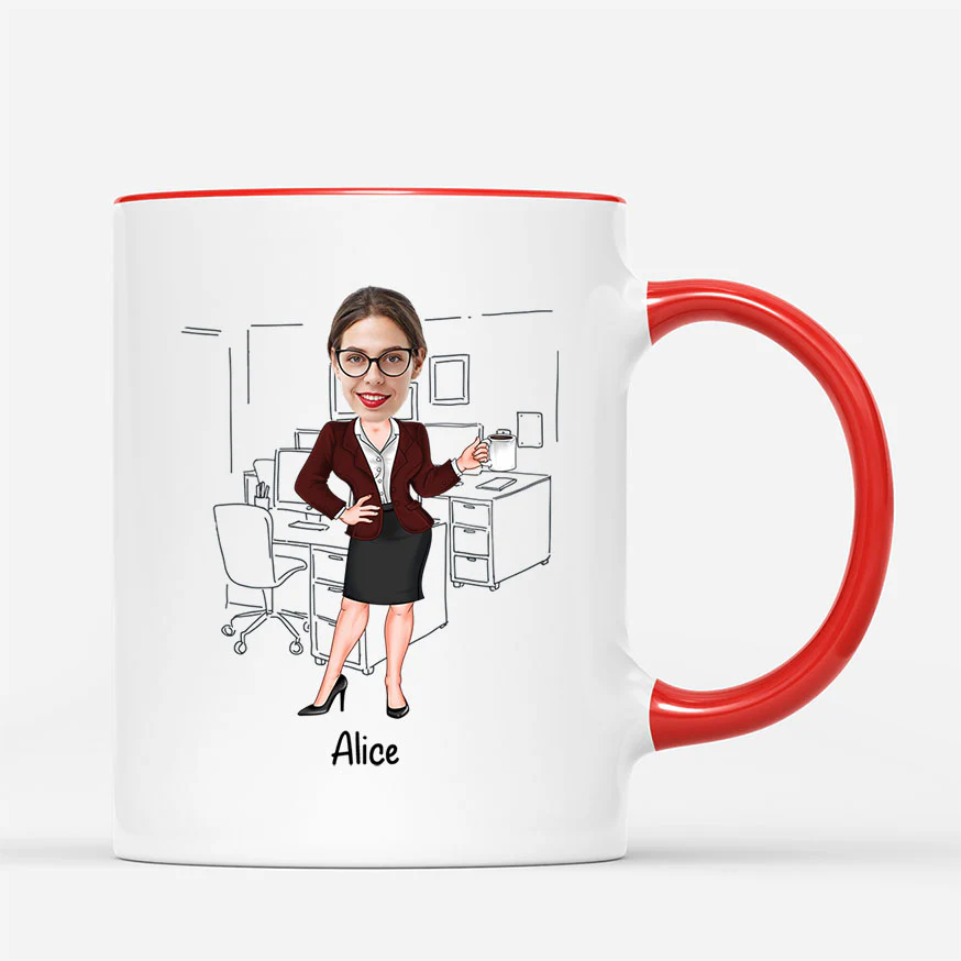 Mug Personnalisé Collègue Avec Photo - Manager De Catastrophe Au Bureau - Image 3