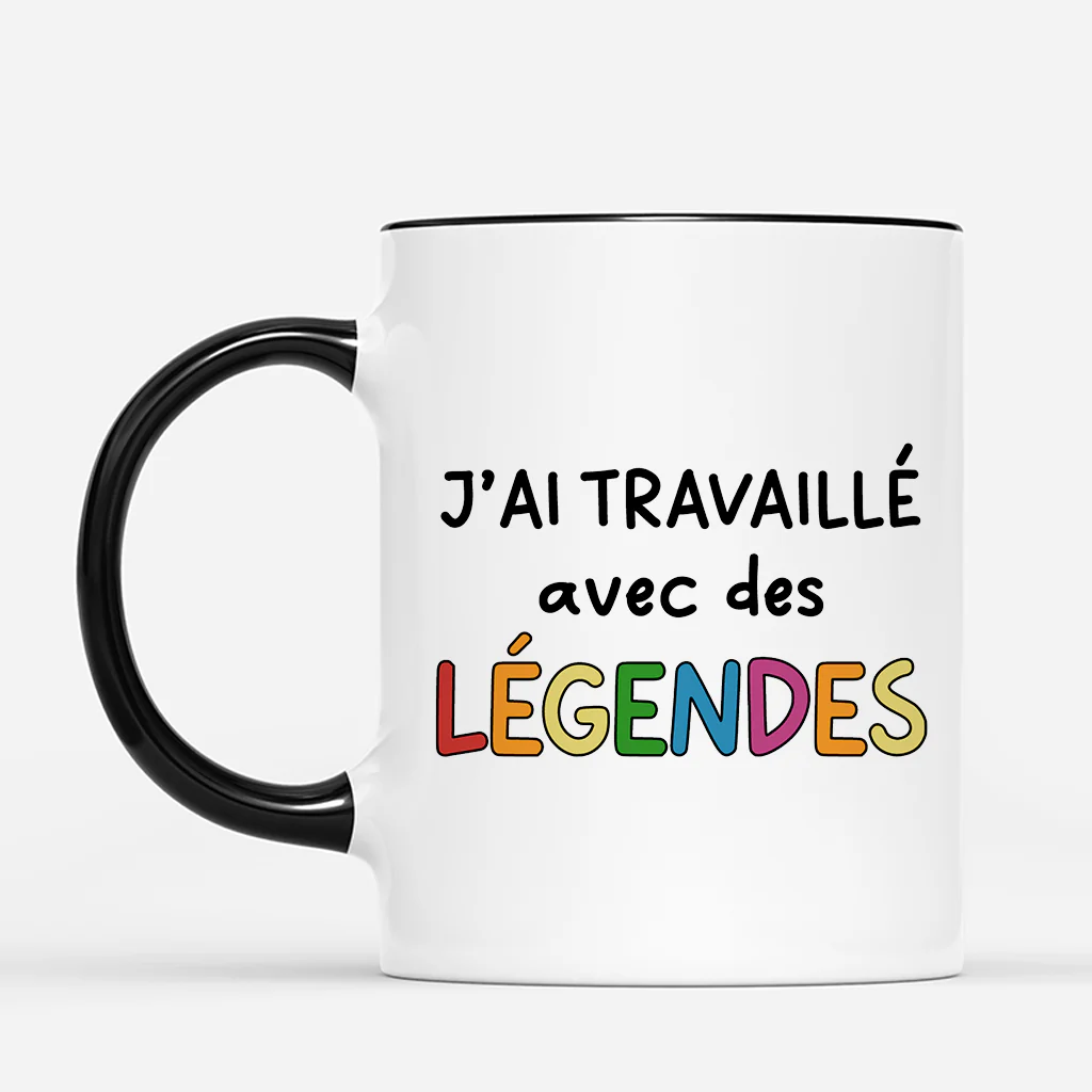 Mug Personnalisé Collègue Avec Photo - Travaillé Avec Des Légendes - Image 2