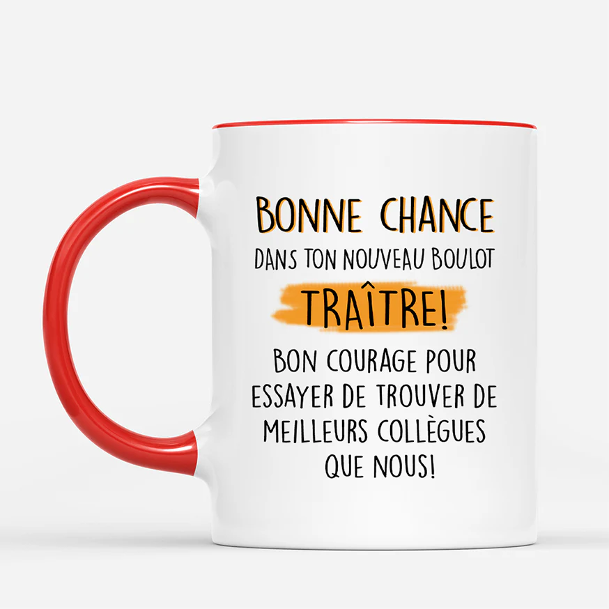 Mug Personnalisé Collègue - Bonnce Chance - Image 2