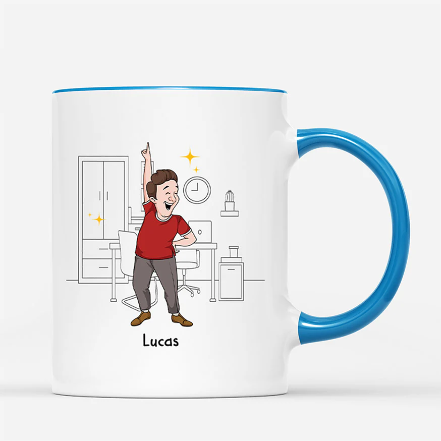 Mug Personnalisé Collègue - Prévisions De Travail Aujourd'hui - Image 3