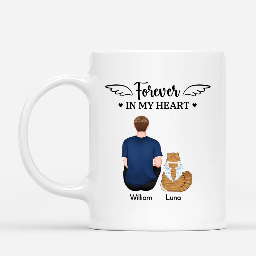 Mug Personnalisé Commémoratif Avec Chat - Je Suis Toujours Avec Toi