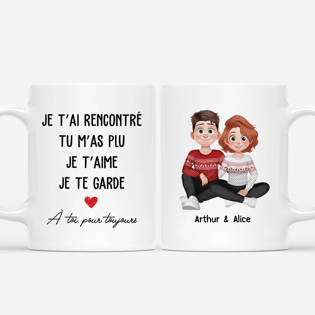 Mug Personnalisé Couple - À Toi Pour Toujours