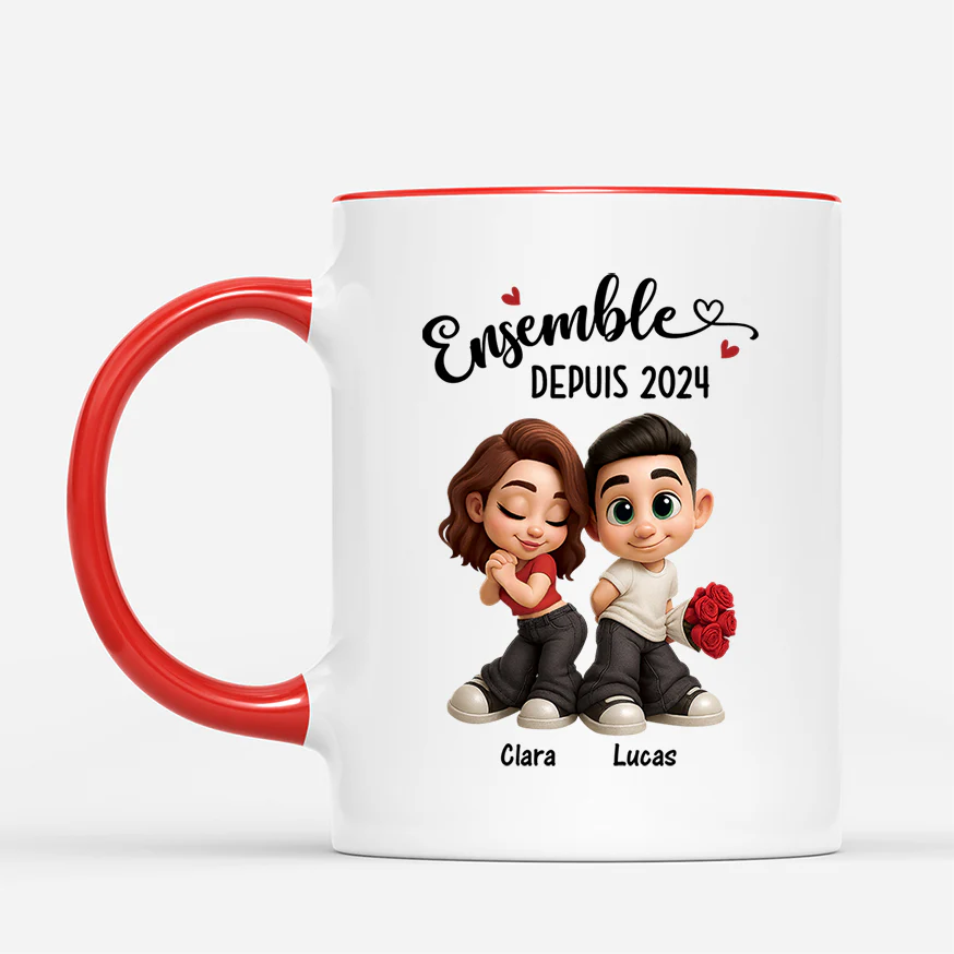 Mug Personnalisé Couple - Couple Ensemble Depuis - Image 2