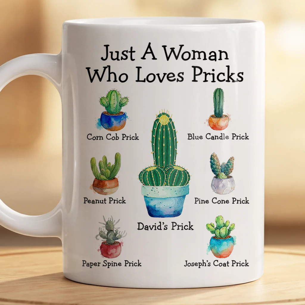 Mug Couple Personnalisé | Humour Pour Mari Nice Pricks - Image 2