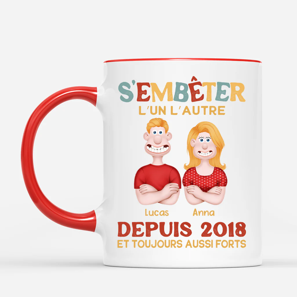 Mug Personnalisé Couple Humour - S’embêter L’un L’autre
