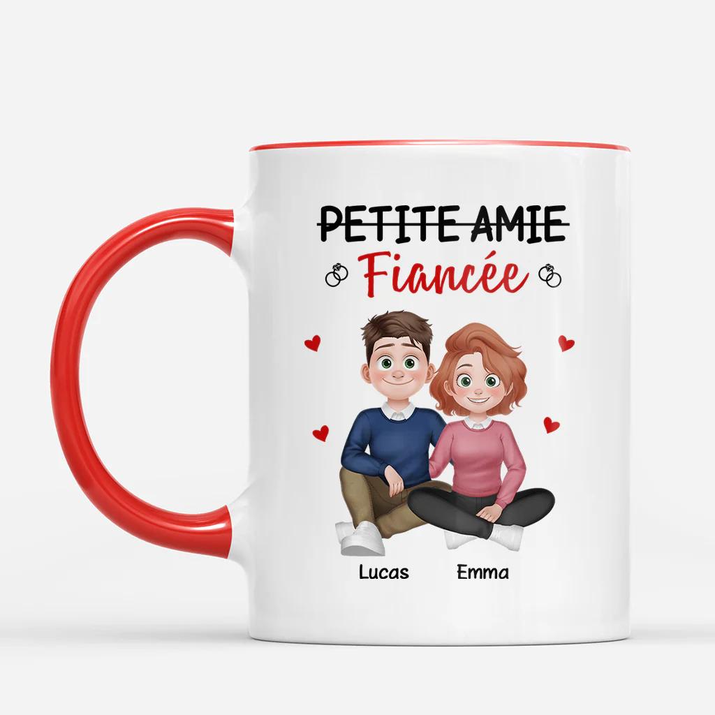 Mug Personnalisé Couple - Petit Ami Maintenant Fiancé - Image 2