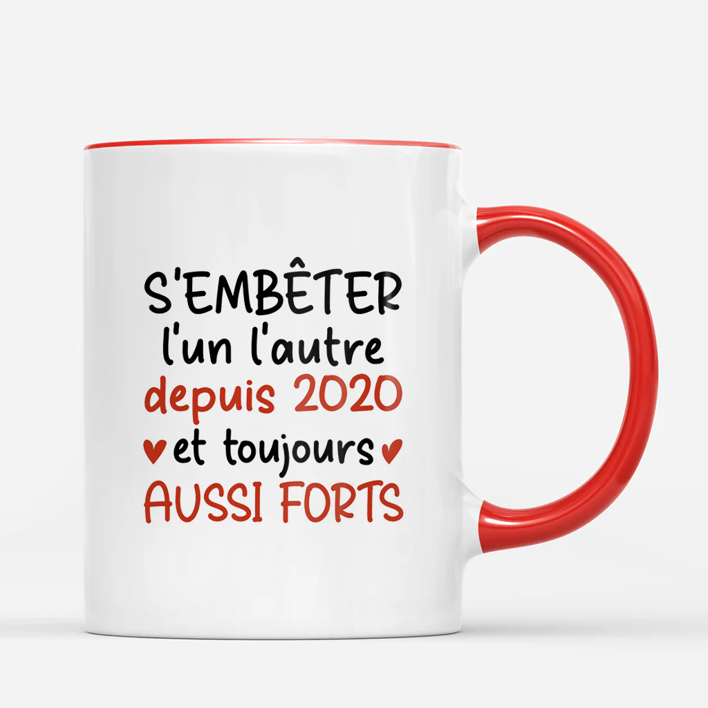 Mug Personnalisé Saint Valentin - S'embêter L'un L'autre Depuis - Image 3