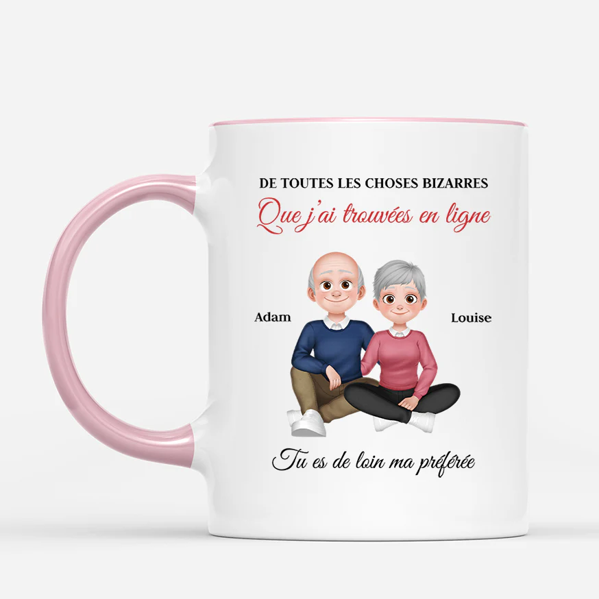 Tasse Personnalisée Saint Valentin - Tu Es Ma Préférée - Image 2