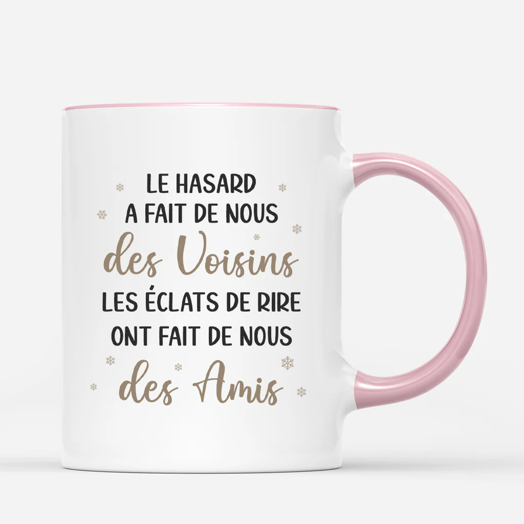 Mug Personnalisé De Noël - La Joie Et Le Rire Entre Des Voisins - Image 3