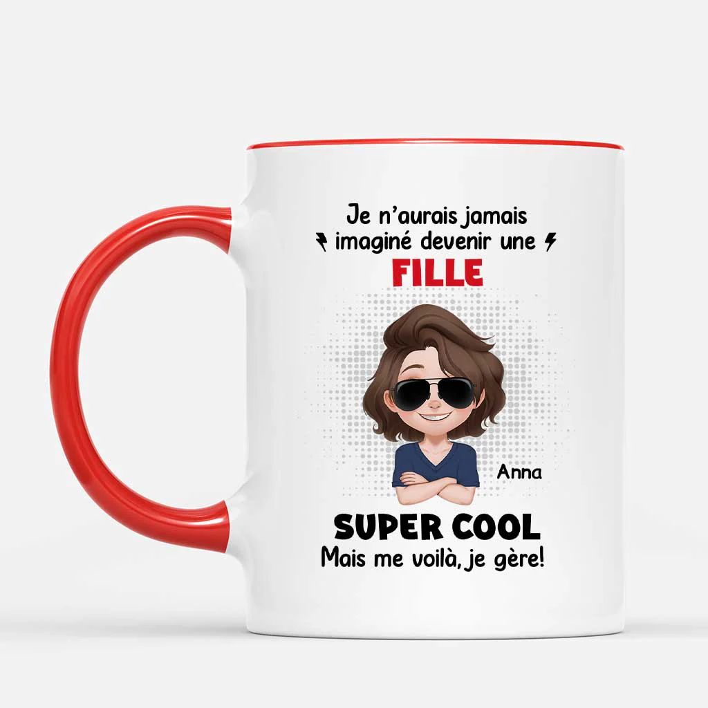 Mug Personnalisé Enfant/Petit-Enfant - Devenir Un Petit-fils Super Cool - Image 2