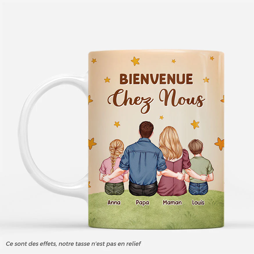 Mug Personnalise Famille | Notre Famille Sous Les Étoiles