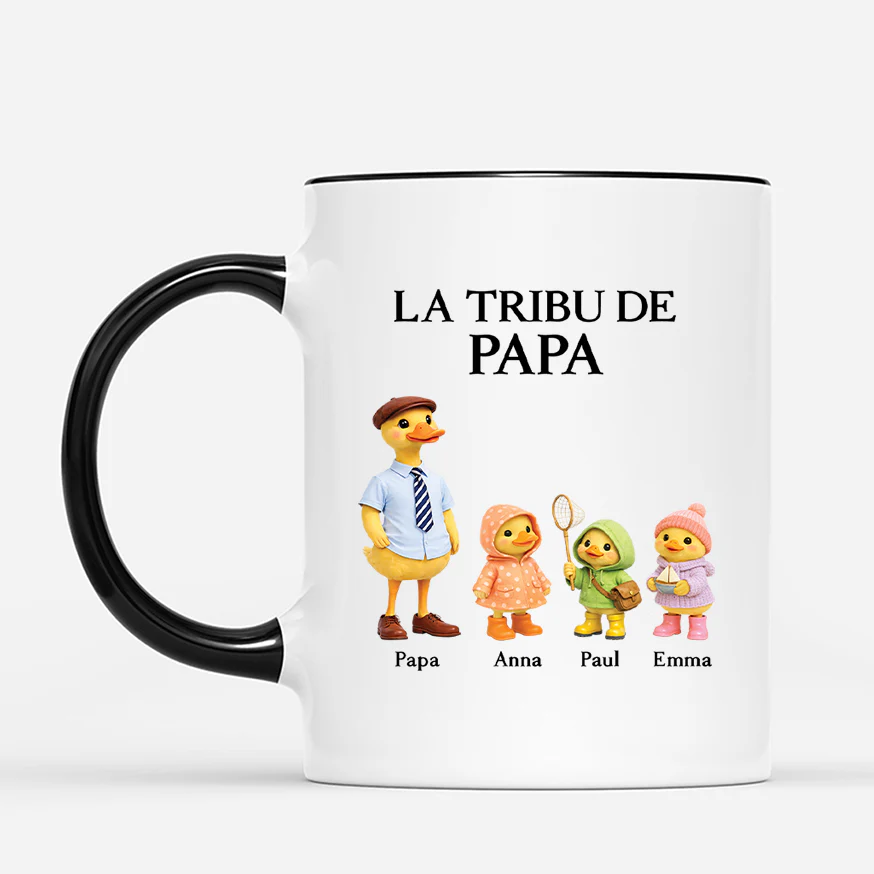 Tasse Personnalisée Maman - Famille Canard - Image 2