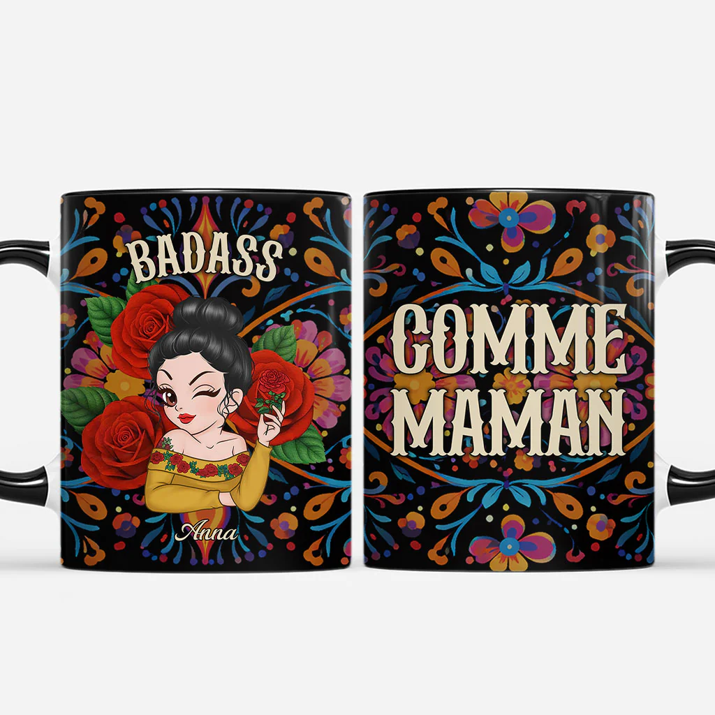 Mug Personnalisé Femme - Badass Comme Maman