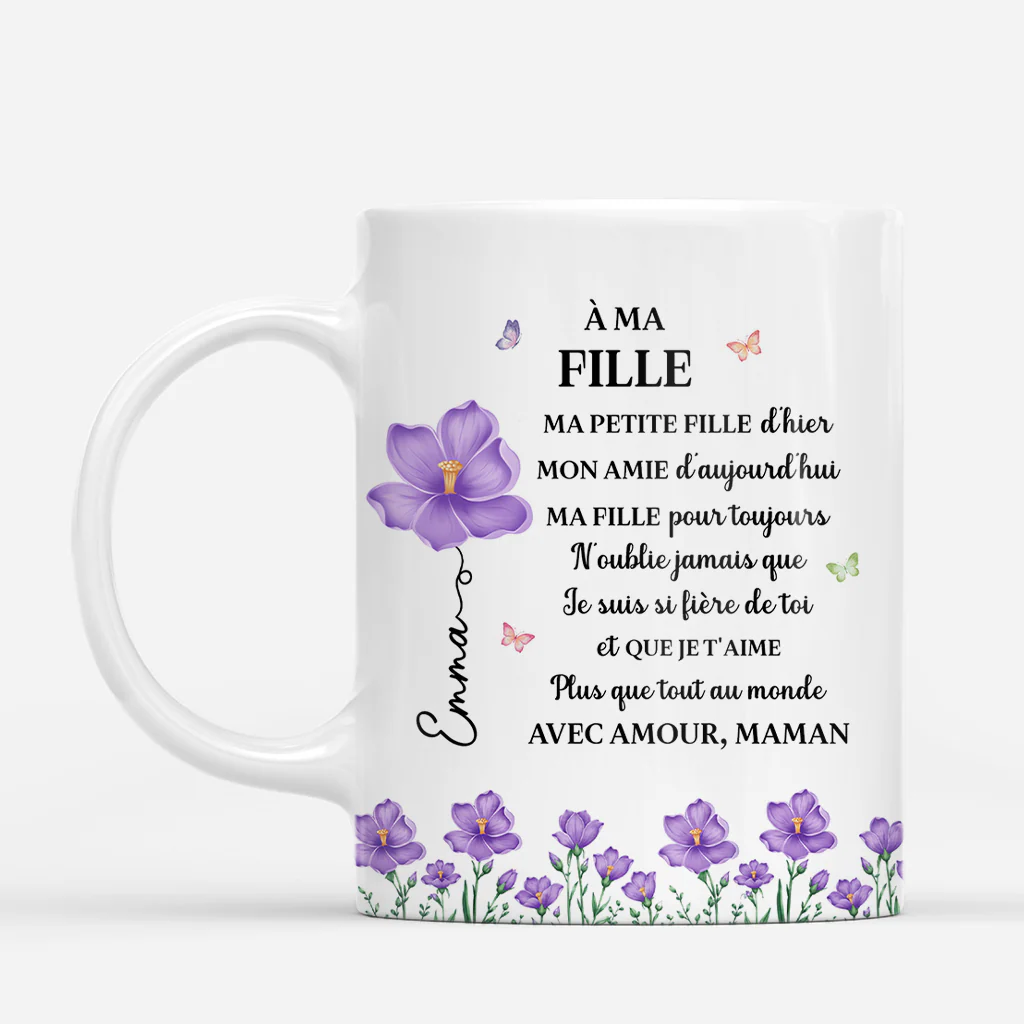Mug Personnalisé Femme - Cadeau Fille Et Petite-fille Je Suis Fière De Toi