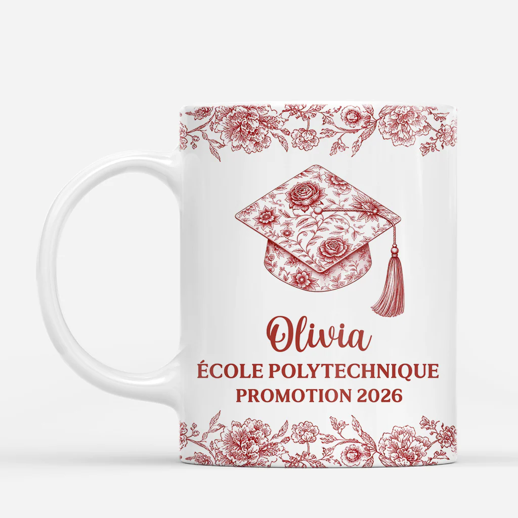 Mug Personnalisé Femme - Cadeau Pour Diplôme Universitaire - Image 2